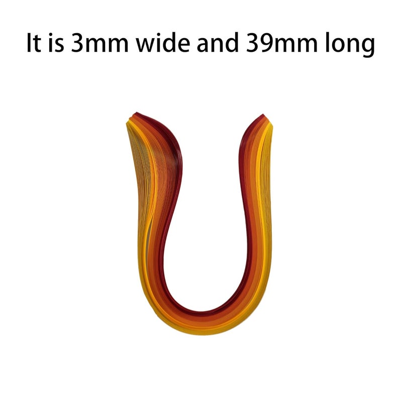 Septe Multi-Color Quilling Paper Strips Kits 900 Strips 42 Colors, 3mm Width, 15Inch Length,9 Sets - Image 2